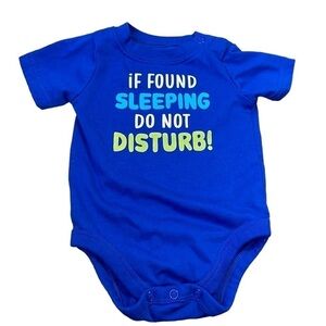 Bright blue Garanimals onesie. EUC. O-3 months